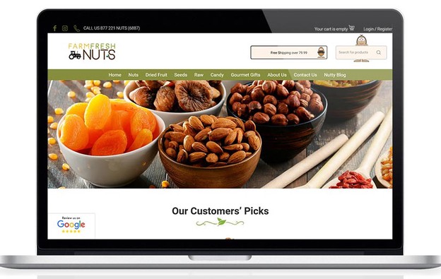 Farm Fresh Nuts Website