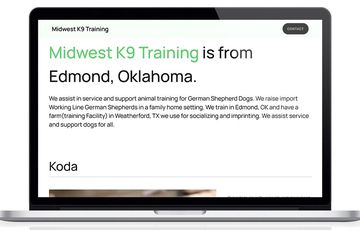 Midwest K9 Training Website